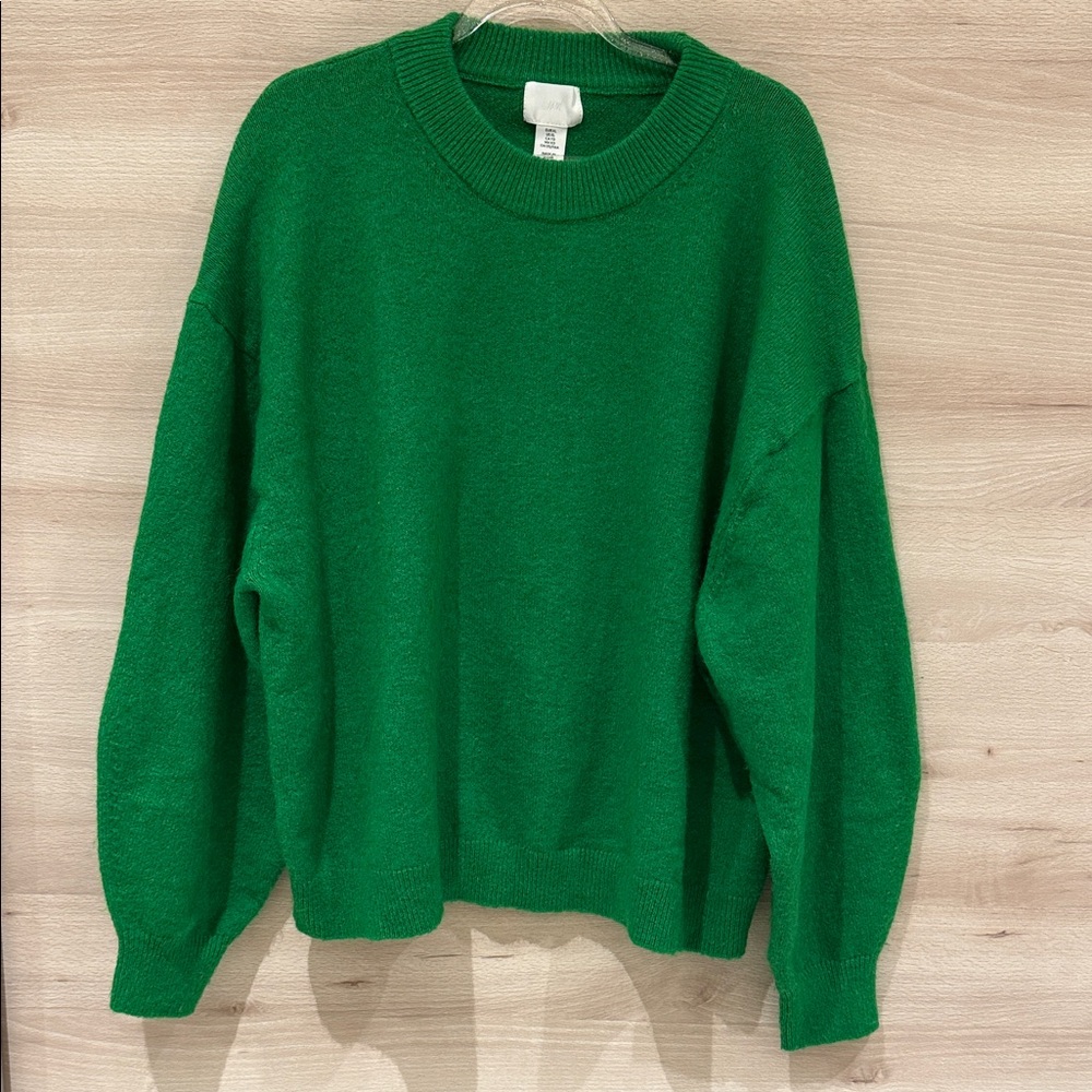 H&M Vibrant Green Pullover